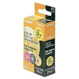 CASIO｜カシオ 【純正】 インクリボンカセット （ブラック・3本セット）　TR-18BK-3P[TR18BK3P]