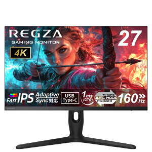 REGZA�b���O�U USB-C�ڑ� �Q�[�~���O���j�^�[ RM-G277R [27�^ /4K(3840×2160�j /���C�h /320Hz]