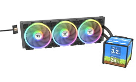 THERMALTAKE｜サーマルテイク 水冷CPUクーラー 120mmファンx3 [LGA2066/2011-3/2011/1851/1700/1200/1156/1155/1151/1150・AM5/AM4/AM3+/AM3/AM2+/AM2/FM2/FM1] MINECUBE 360 Ultra Black ブラック CL-W481-PL12SW-A