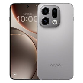 OPPO｜オッポ 【SIMフリー】OPPO Find X9 チタニウムグレー「CPH2797 GY」MediaTek Dimensity 9500 約6.6インチ・メモリ/ストレージ：16GB/512GB nanoSIM ×2 【防水・防塵】 おサイフケータイ対応 チタニウムグレー
