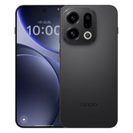 OPPO｜オッポ 【SIMフリー】OPPO Find X9 スペースブラック「CPH2797 BK」MediaTek Dimensity 9500 約6.6インチ・メモリ/ストレージ：16GB/512GB nanoSIM ×2 【防水・防塵】 おサイフケータイ対応 スペースブラック