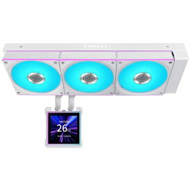 LIANLI｜リアンリ CPUクーラー 120mmファンx3 [LGA1851/1700・AM5/AM4] HydroShift II LCD-S 360 CL ホワイト GHS2LCDS36CW