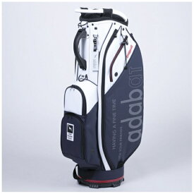 アダバット｜adabat adabatキャディバッグ ホワイト×ネイビー ABC438 [47インチ対応 /4分割 /2.9kg]