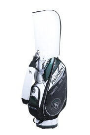 アダバット｜adabat adabatキャディバッグ ホワイト×グリーン ABC439 [47インチ対応 /5分割 /3.6kg]