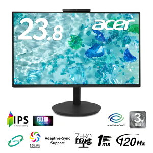 ACER�b�G�C�T�[ PC���j�^�[ �E�F�u�J�������� VERO�V���[�Y �u���b�N CB242YD6bmiprcx [23.8�^ /�t��HD(1920×1080) /���C�h /120Hz]