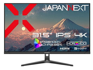 JAPANNEXT�b�W���p���l�N�X�g PC���j�^�[ JN-IPS315U [31.5�^ /4K(3840×2160�j /���C�h /60Hz]
