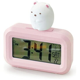 アリアス すみっコぐらし 置き時計 3Dフィギュア付きデジタルクロック しろくま AC24025SXSG-PK