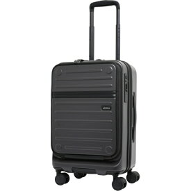 オルティモ｜Oltimo スーツケース フロントオープン ハーフオープン ファスナータイプ 旅行日数目安： 2〜3泊 約37L TSAロック搭載 ストッパー付き 静音キャスター インクブラック OT-0857-50N-IBK [TSAロック搭載]