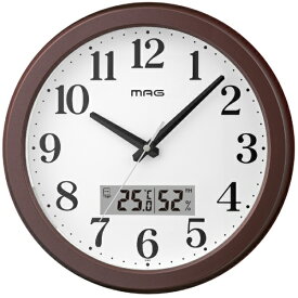 MAG｜マグ 周囲が暗くなるとライトが自動で点灯する掛時計 明夜（メイヤ） ブラウン W-810 BR-Z