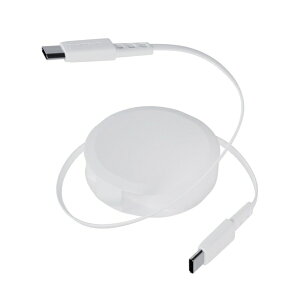 OWLTECH�b�I�E���e�b�N katamaki Type-C to Type-C�P�[�u�� 1.2m �Œ�X�^���h�t�� �Ј�������莮 PD60W�[�d�^�f�[�^�ʐM�Ή� ���x�Z���T�[���� �z���C�g OWLCBKRDCC12WH