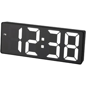 MAG｜マグ デスクトップにおススメのミニLED置き時計 ブラック T-785 BK-Z