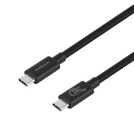 OWLTECH｜オウルテック USB-C ⇔ USB-Cケーブル [映像 /充電 /転送 /1.0m /8K /PD240W /USB4(80Gbps)] ブラック OWL-CB80G01CC10-BK [USB-C ⇔ USB-C /8K]