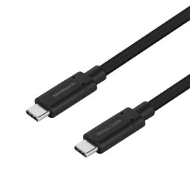OWLTECH｜オウルテック USB-C ⇔ USB-Cケーブル [映像 /充電 /転送 /1.0m /4K /PD240W /USB4(20Gbps)] ブラック OWL-CB20G01CC10-BK [USB-C ⇔ USB-C /4K]