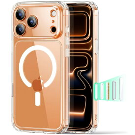 イーエスアール｜ESR iPhone 17 Pro Max (6.9インチ）MagSafe対応、ミリタリーグレードハードケース 1A86400101-Clear