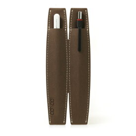fabrepublic LOONLOON ペンケース 2本用 ラウンド ブラウン 222738