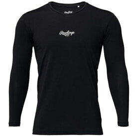 ローリングス｜Rawlings チーム対応 長袖アンダーシャツ ブラック ASU15S01 [Mサイズ]【返品交換不可】