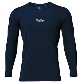ローリングス｜Rawlings チーム対応 長袖アンダーシャツ ネイビー ASU15S01 [Lサイズ]【返品交換不可】