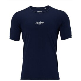 ローリングス｜Rawlings チーム対応 半袖アンダーシャツ ネイビー ASU15S02 [Sサイズ]【返品交換不可】