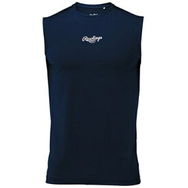 ローリングス｜Rawlings チーム対応 ノースリーブアンダーシャツ ネイビー ASU15S03 [Mサイズ]【返品交換不可】