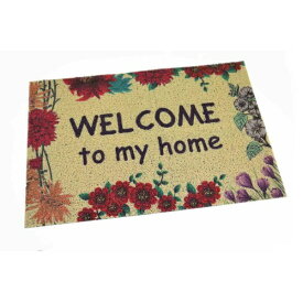 LIV PLUS｜リブプラス 玄関マット ウェルカムフラワー 60×90cm ウェルカムフラワー ND-9941