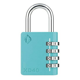 ZARKER 4桁 ダイヤル式 コンビネーション南京錠 ツル径6mm ミント XD40-M