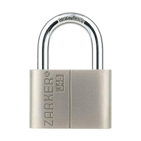 ZARKER キー式 防錆セキュリティ南京錠 ツル径7mm シルバー J45