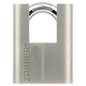 ZARKER キー式 防錆セキュリティ 南京錠 ツル径10mm シルバー J55S
