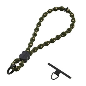 ELECOM｜エレコム スマホストラップ ハンドストラップ 手首用 全機種対応 落下・紛失防止 やわらか伸縮タイプ 特許こぶ型ひも 軽量 ストラップホールシート付属 AIRFLEX カーキ P-STHSTKH