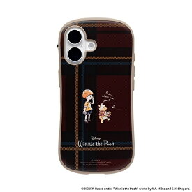 HAMEE｜ハミィ [iPhone 16専用]ディズニーキャラクター iFace First Class Cafe MagSynqケース プー/チェック/レッド 41-187375