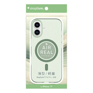 �g���j�e�B�bTrinity iPhone 17 [AIR-REAL INVISIBLE] MagSafe�Ή� ���^�y�ʃn�[�h�P�[�X �N���A�O���[��×�O���[�������O TR-IP25M2-ARPMS-CSG