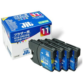 ジット｜JIT JIT-B114P ブラザー brother LC11-4PK 4色セット対応 ジットリサイクルインクカートリッジ 4色セット 4色セット[JITKB114P]