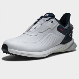 フットジョイ｜FootJoy ゴルフシューズ プロエスエル BOA ホワイト×ブルー 56955 [メンズ /24.5cm /幅:Wide(3E相当)]【返品交換不可】