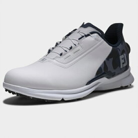 フットジョイ｜FootJoy ゴルフシューズ フューエル CAMO BOA ホワイト×ブルーカモ 55395 [メンズ /24.5cm /幅:Wide(3E相当)]【返品交換不可】