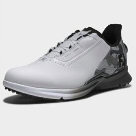 フットジョイ｜FootJoy ゴルフシューズ フューエル CAMO BOA ホワイト×ブラックカモ 55396 [メンズ /26.5cm /幅:Wide(3E相当)]【返品交換不可】