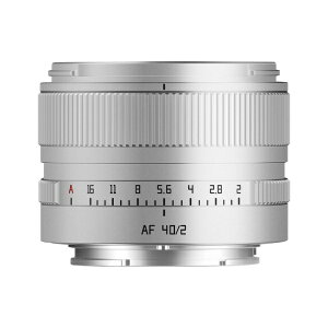 �������w�b���C�V���E�R�E�K�N TTArtisan AF 40mm f/2 �\�j�[E�}�E���g �V���o�[ TT-40F2AF-E-S