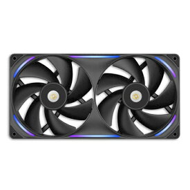 NZXT｜エヌゼットエックスティー ケースファンx2 [140mm /2400RPM] F280X(シングルフレーム) ブラック RF-U28PN-B1