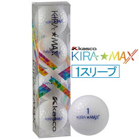 キャスコ｜kasco ゴルフボール KIRA MAX (キラマックス) ホワイト [4球（1スリーブ）]