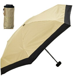 【2026年02月16日発売】 KIZAWA｜キザワ 折りたたみ傘 5段式超コンパクト日傘 バイカラー pico bicolor ベージュ×ブラック 54703-020-BGE [晴雨兼用傘 /47cm]