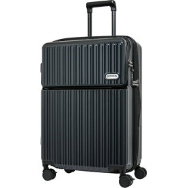 OUTDOOR PRODUCTS｜アウトドアプロダクツ スーツケース 71L（81L） 約1週間 インクブラック OD-0890-63N-IBK [TSAロック搭載]