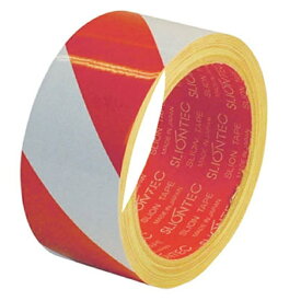 Maxell｜マクセル 危険表示用反射テープ　90mm×10m（赤/白）　965100RW0090X10《※画像はイメージです。実際の商品とは異なります》