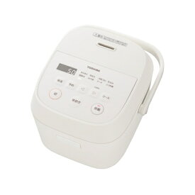 【まとめ買いで最大10％OFFクーポン(2/8まで）】 東芝｜TOSHIBA 炊飯器 ミルキーホワイト RC-5AMX-W [3合 /マイコン]【rb_makerB】