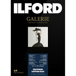 ILFORD�b�C���t�H�[�h �M�������[�v���X�e�[�W �M�������[�e�N�X�`���[�h�R�b�g�����O 310g/m2 �iA4�T�C�Y�E25���j�@GALERIE Textured Cotton Rag�@422383[422383�M�������[�e�N�X�`���[�h]