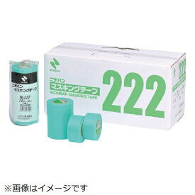 ニチバン｜NICHIBAN クレープマスキングテープ 5巻入（幅24mm/長さ18m） ミントグリーン 222H24《※画像はイメージです。実際の商品とは異なります》
