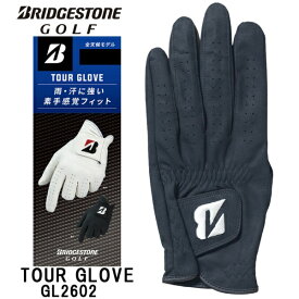 ブリヂストン｜BRIDGESTONE ゴルフグローブ TOUR GLOVE ブラック GL2602 [左手着用(右打ち用) /24cm]