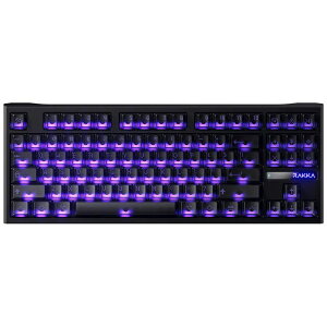 RAKKA �Q�[�~���O�L�[�{�[�h(���s�b�h�g���K�[�Ή�) RAKKA 80 EDGE (�p��z��) �i�C�g�u���b�N RAKKA-80EDGE-BK [�L��]