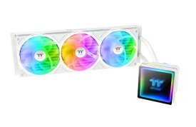 THERMALTAKE｜サーマルテイク 水冷CPUクーラー 120mmファンx3 [LGA2066/2011-3/2011/1851/1700/1366/1200/1156/1155/1151/1150・AM5/AM4] TH360 V3 ARGB Sync Snow ホワイト CL-W468-PL12SW-A