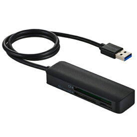 ELECOM｜エレコム MR3-C30BK USB-Aケーブル付き メモリーカードリーダー ブラック