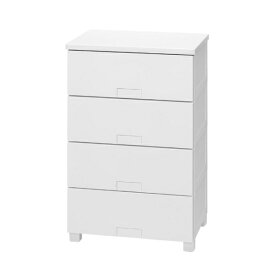 天馬｜TENMA チェスト 収納ケース 4段 幅55cm タンス 完成品 5504 フィッツチェスト フルフラット ホワイト 616060