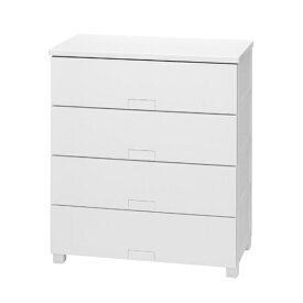天馬｜TENMA チェスト 収納ケース 4段 幅75cm タンス 完成品 7504 フィッツチェスト フルフラット ホワイト 616066