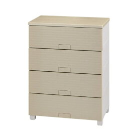 天馬｜TENMA チェスト 収納ケース 4段 幅65cm タンス 完成品 6504 フィッツチェスト ウッド ベージュ 616072